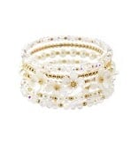 Meghan Browne Style White Gabi Bracelet