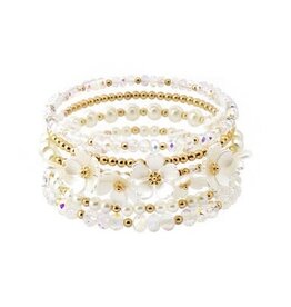 Meghan Browne Style White Gabi Bracelet