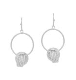 Meghan Browne Style Silver Dangle Earrings