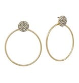 Meghan Browne Style Gold Rode Earrings