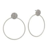 Meghan Browne Style Silver Rode Earrings