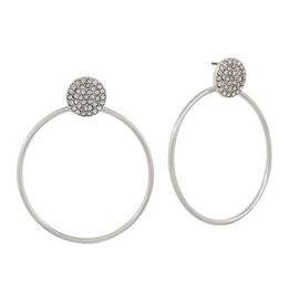 Meghan Browne Style Silver Rode Earrings