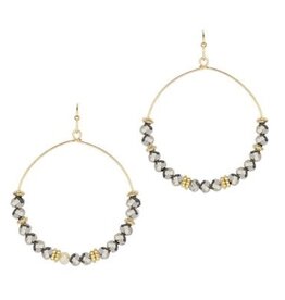 Meghan Browne Style Hematite Sailor Earrings