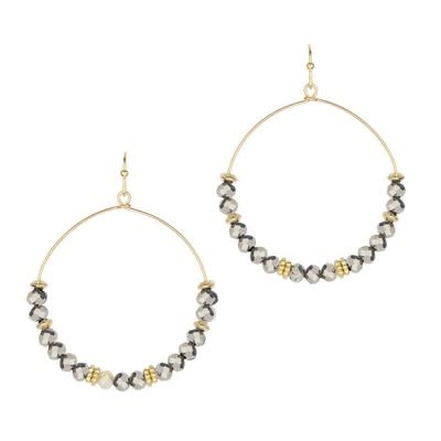 Meghan Browne Style Hematite Sailor Earrings