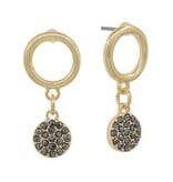 Meghan Browne Style Hematite True Earrings