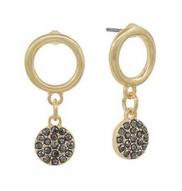 Meghan Browne Style Hematite True Earrings