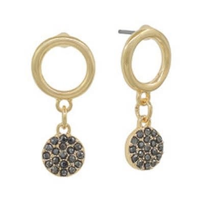 Meghan Browne Style Hematite True Earrings