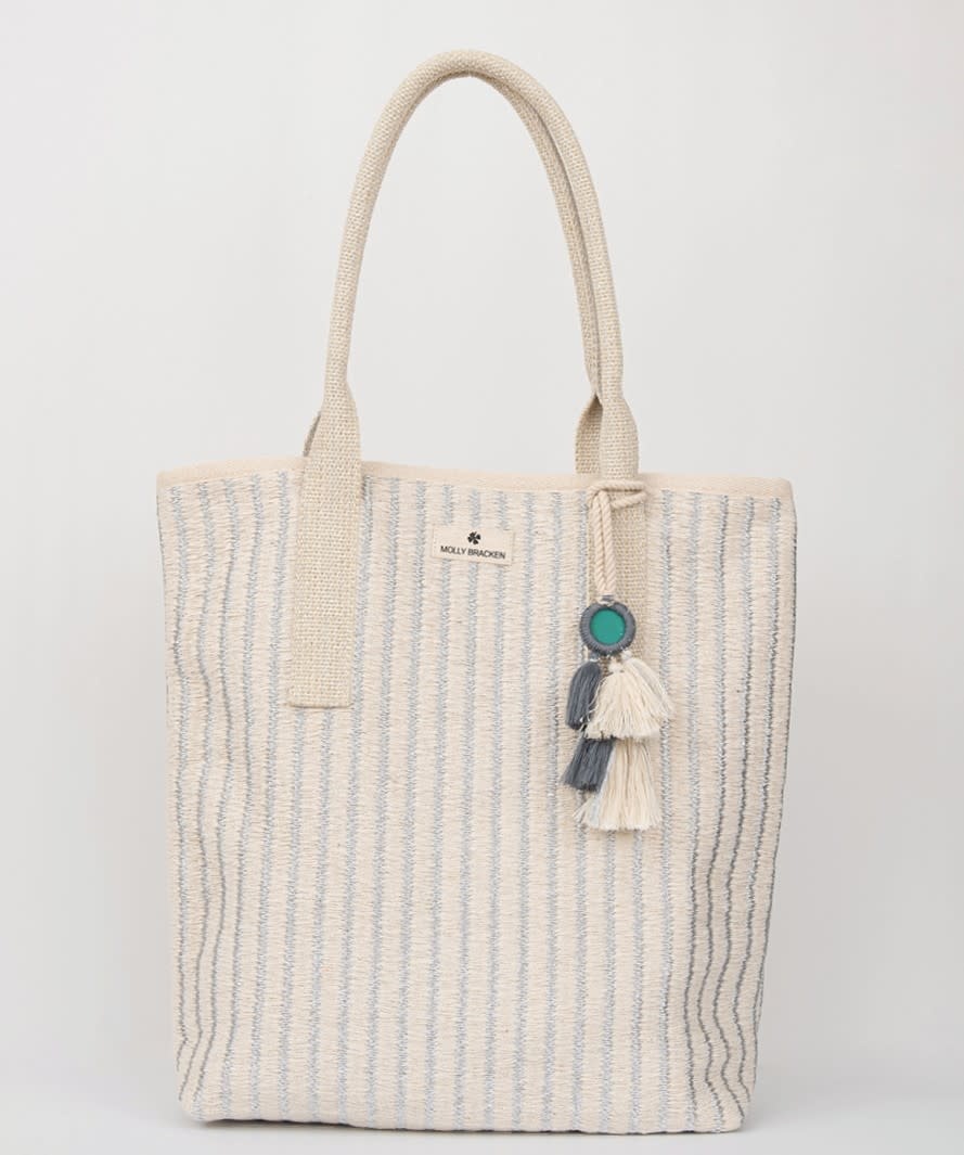 Molly Bracken Beige Ladies Woven Bag
