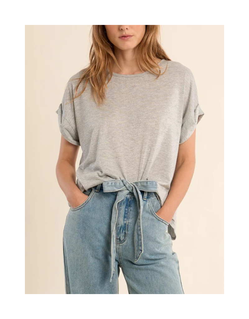 Molly Bracken Silver Ladies Knitted Top