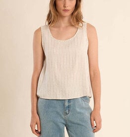 Molly Bracken Light Beige Ladies Woven Top