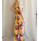 Jodifl Yellow Floral Print Jumpsuit