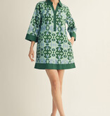 Jodifl Green Boho Floral Dress
