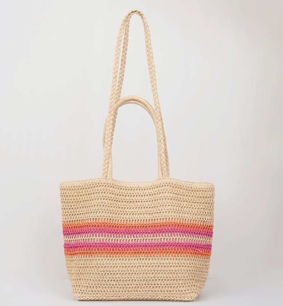 Molly Bracken Beige Ladies Woven Bag