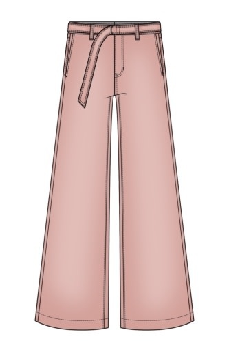 Liverpool Los Angeles PLUS: stride wide leg w/ self belt 28 inseam