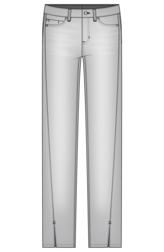 Liverpool Los Angeles kennedy straight w/ seaming detail and slit