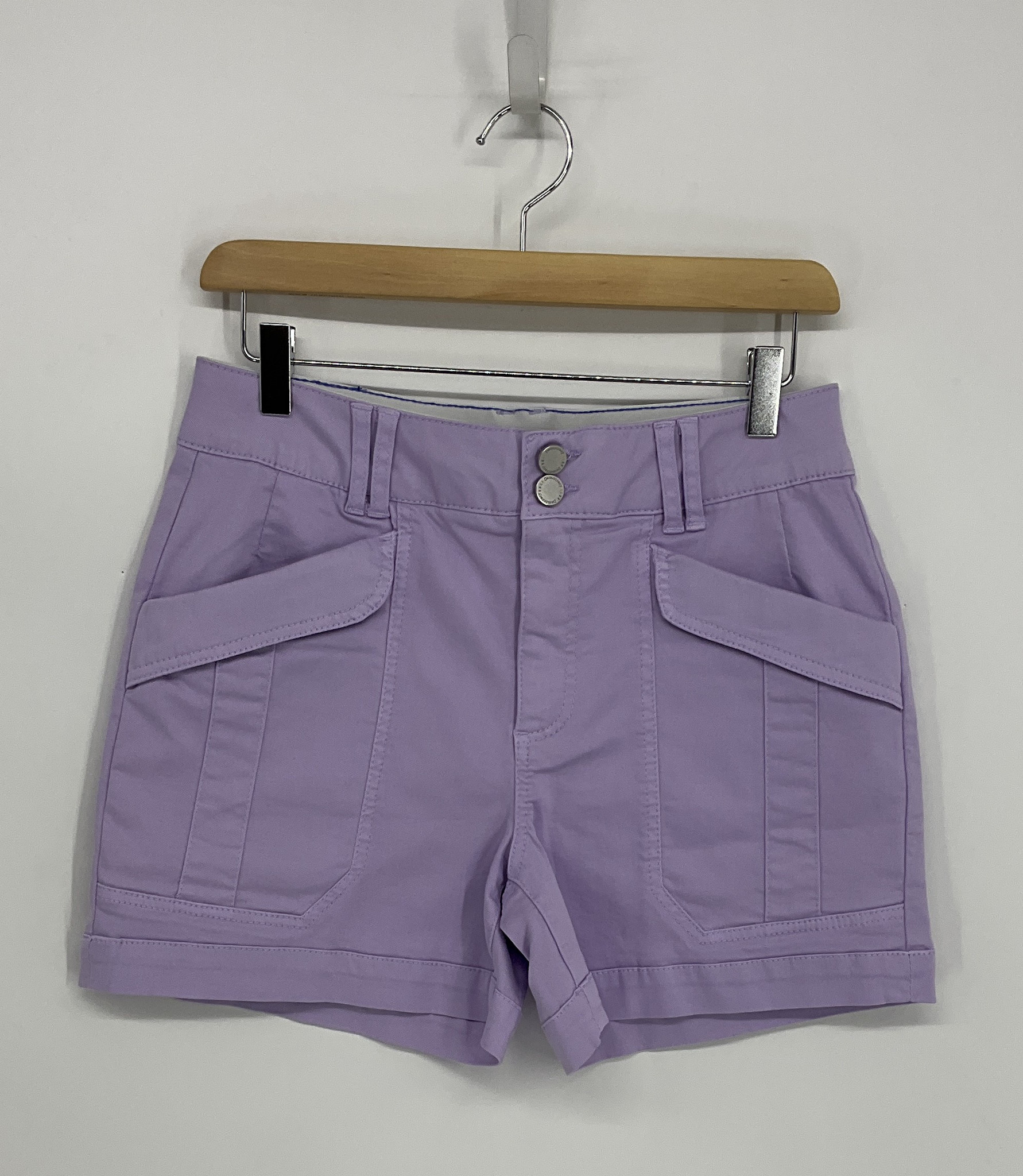 Democracy Lavender Haze 4.5/23" "AB" Solution High Rise Double Button Utility Short