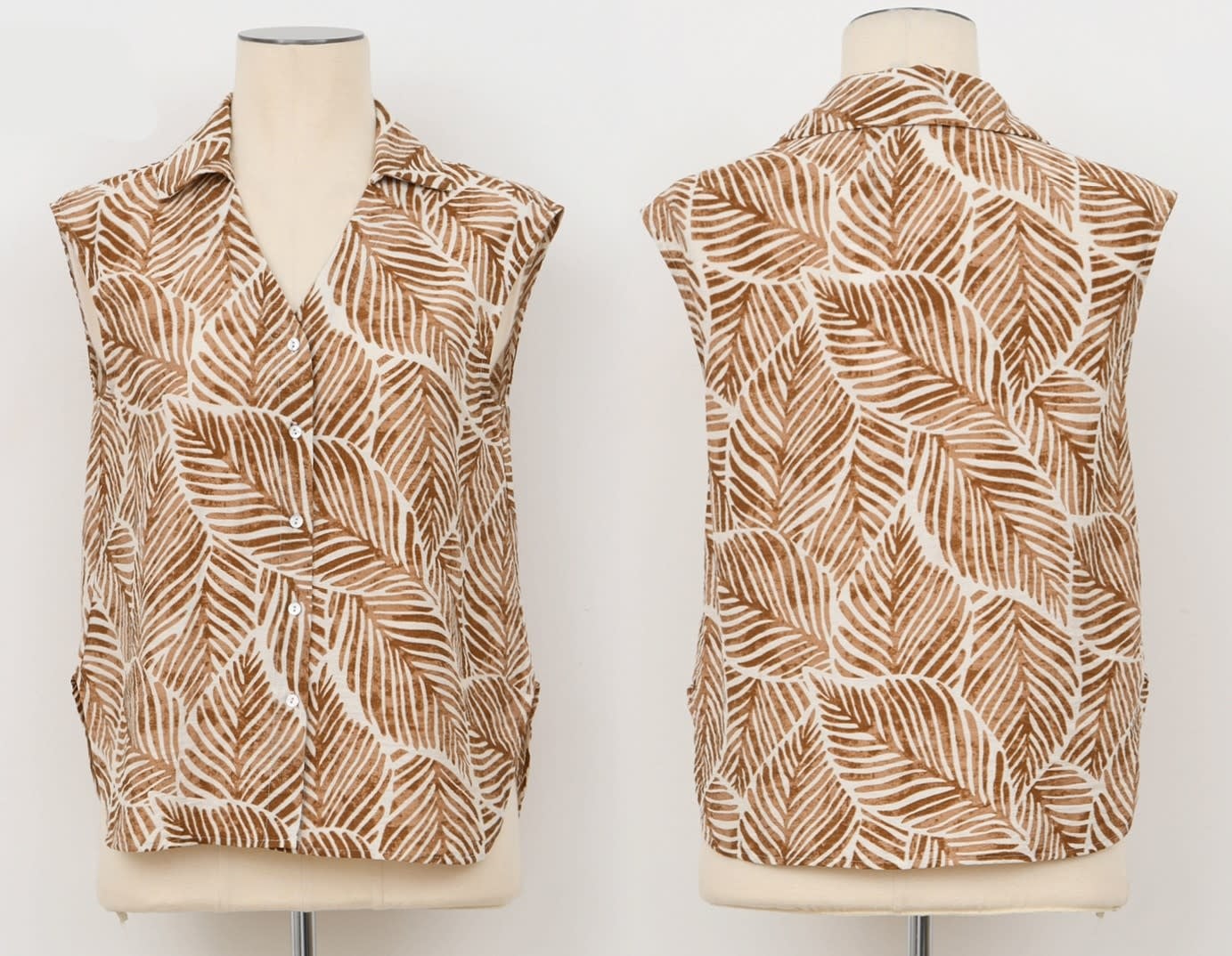 Molly Bracken Camel Mathilde Ladies Woven Shirt