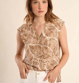 Molly Bracken Camel Mathilde Ladies Woven Shirt