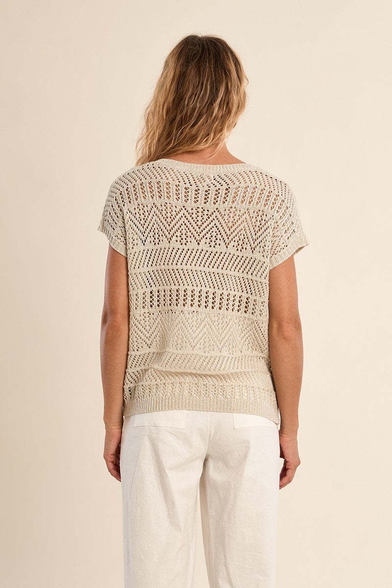 Molly Bracken Silver Ladies Knitted Sweater