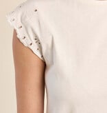 Molly Bracken Offwhite Ladies Knitted Tee