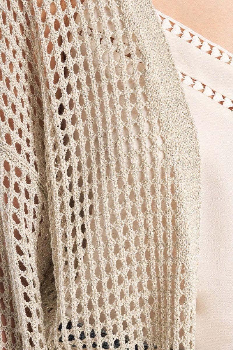 Molly Bracken Silver Ladies Knitted Cardigan