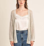 Molly Bracken Silver Ladies Knitted Cardigan