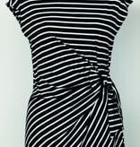 Molly Bracken Black/White Ladies Knitted Dress