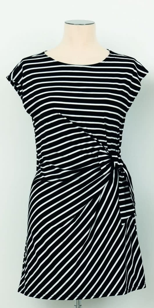 Molly Bracken Black/White Ladies Knitted Dress