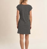 Molly Bracken Black/White Ladies Knitted Dress
