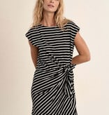 Molly Bracken Black/White Ladies Knitted Dress