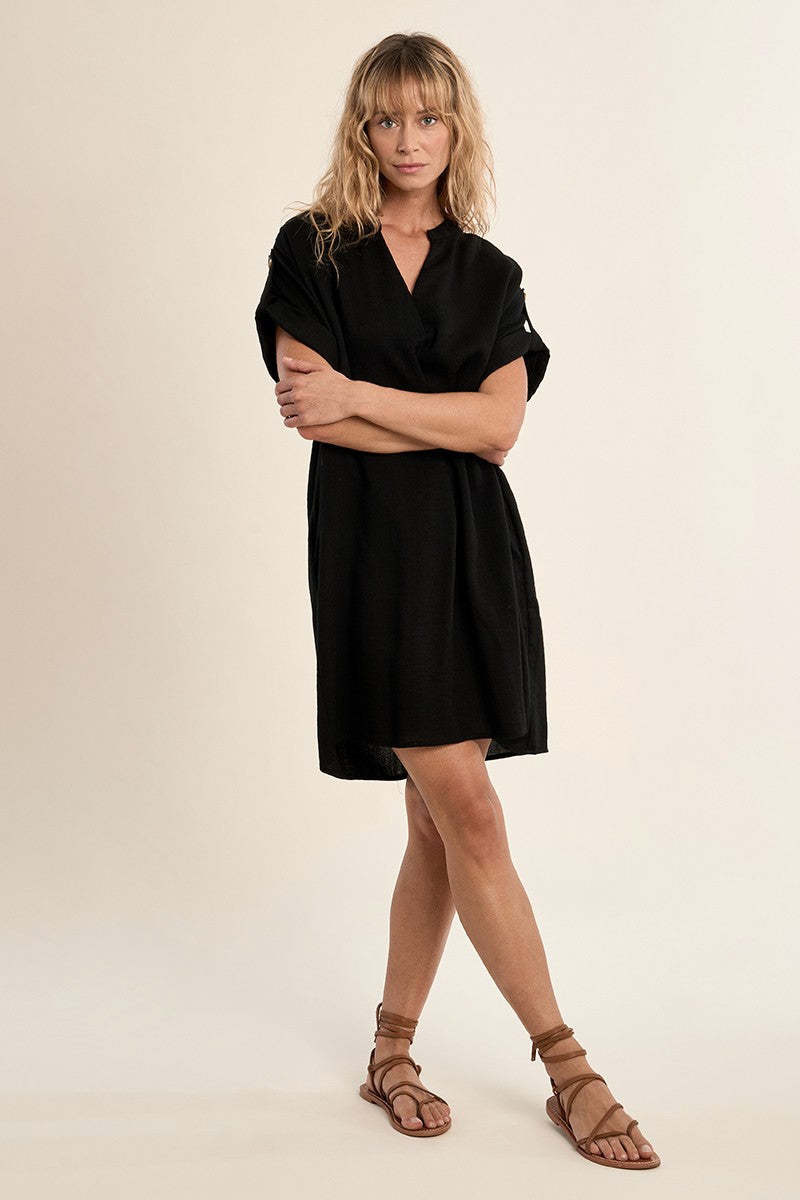 Molly Bracken Black Ladies Woven Dress