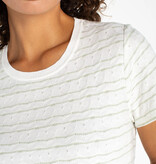 Liverpool Los Angeles short sleeve crew neck knit tee w/ rib trim