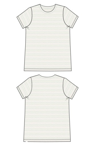 Liverpool Los Angeles short sleeve crew neck knit tee w/ rib trim