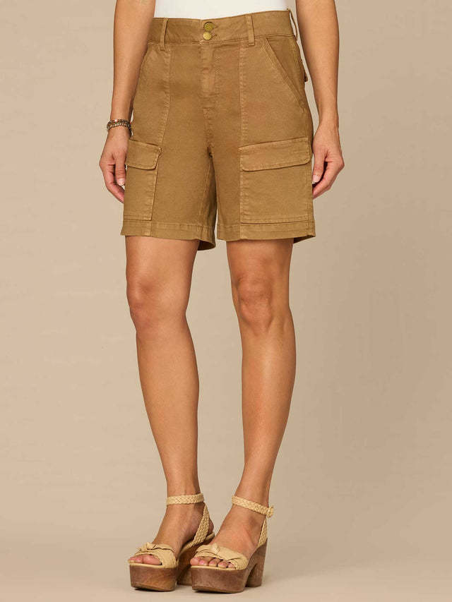 Democracy Nutmeg 7/21” “AB” Solution Skyrise Double Button Cargo Short