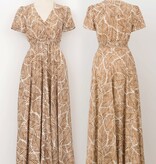 Molly Bracken Camel Mathilde Ladies Woven Dress