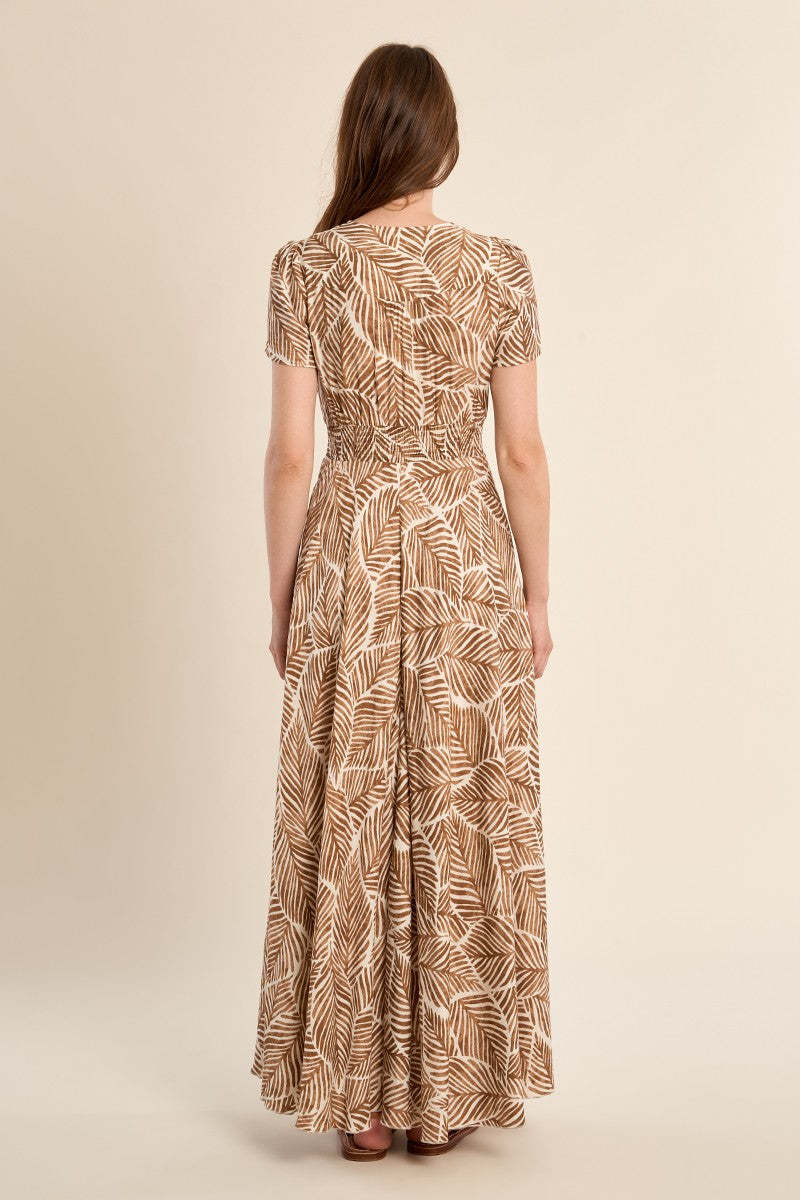 Molly Bracken Camel Mathilde Ladies Woven Dress