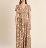 Molly Bracken Camel Mathilde Ladies Woven Dress