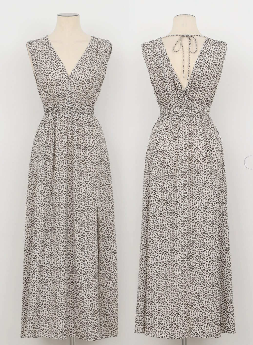 Molly Bracken Leopard Print Maxi Dress (Offwhite Maude Ladies Woven Dress)
