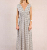 Molly Bracken Leopard Print Maxi Dress (Offwhite Maude Ladies Woven Dress)