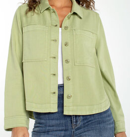 Liverpool Los Angeles high/ low denim shacket