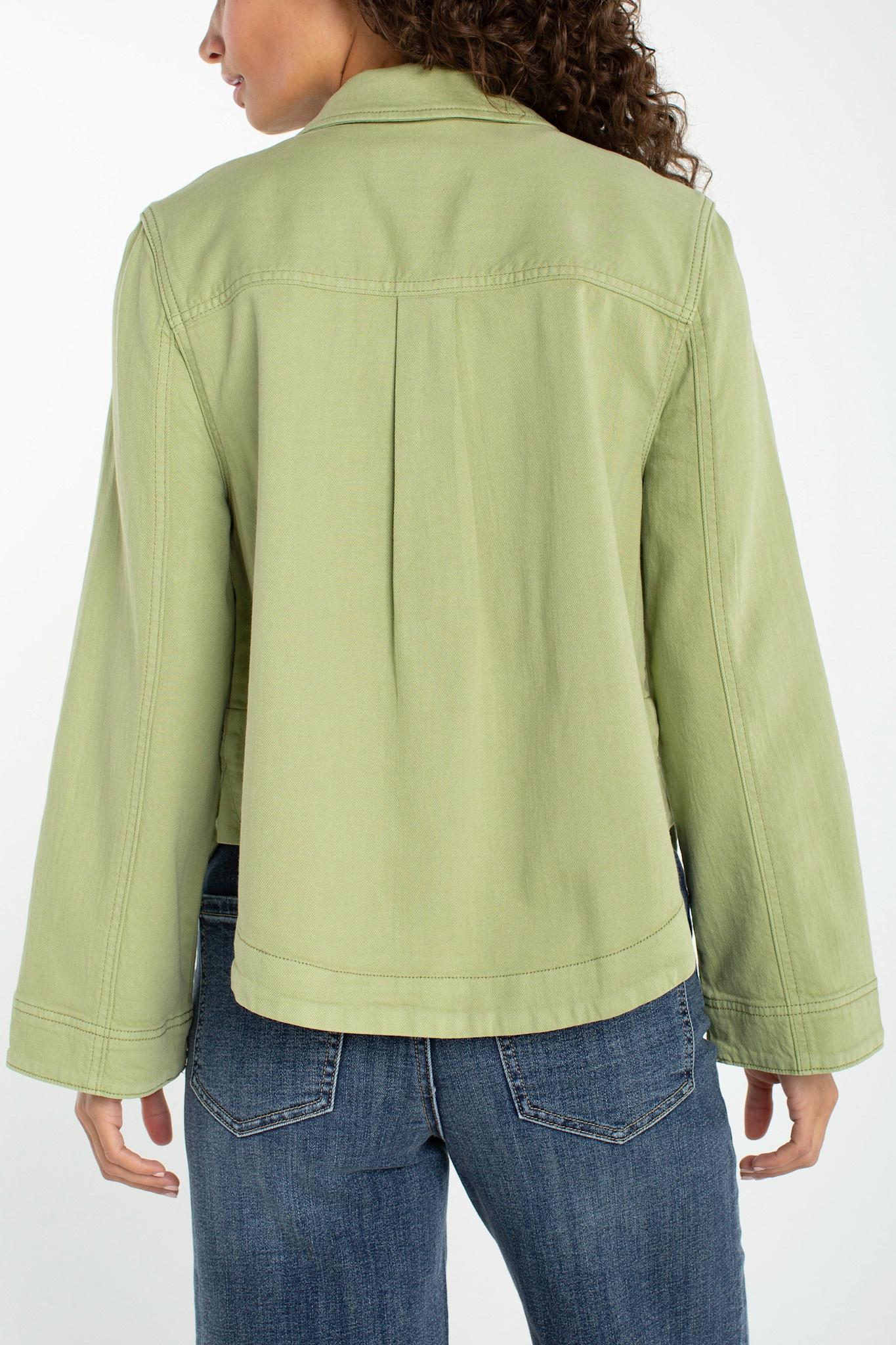 Liverpool Los Angeles high/ low denim shacket