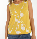 Liverpool Los Angeles sleeveless button back woven top