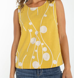 Liverpool Los Angeles sleeveless button back woven top