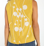 Liverpool Los Angeles sleeveless button back woven top