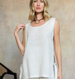 Cobblestone Living Light Buff Brina Linen Top