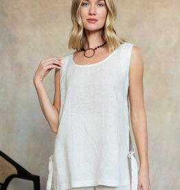 Cobblestone Living Light Buff Brina Linen Top