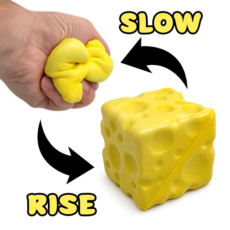 Novelty Brands Fun Doh Slow Rise Cheese Squishy