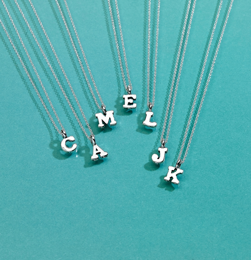 Plata Sterling Silver Initial Necklace