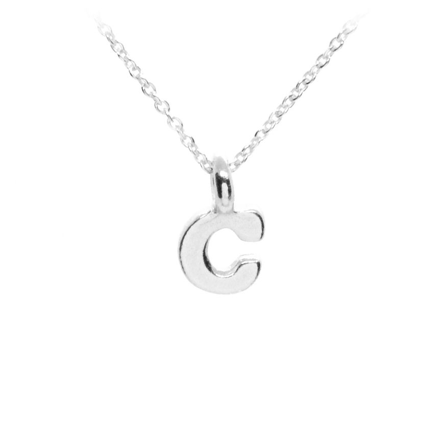 Plata Sterling Silver Initial Necklace