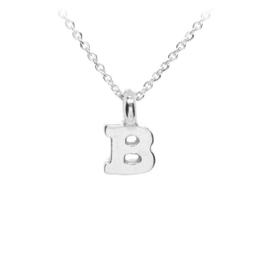Plata Sterling Silver Initial Necklace